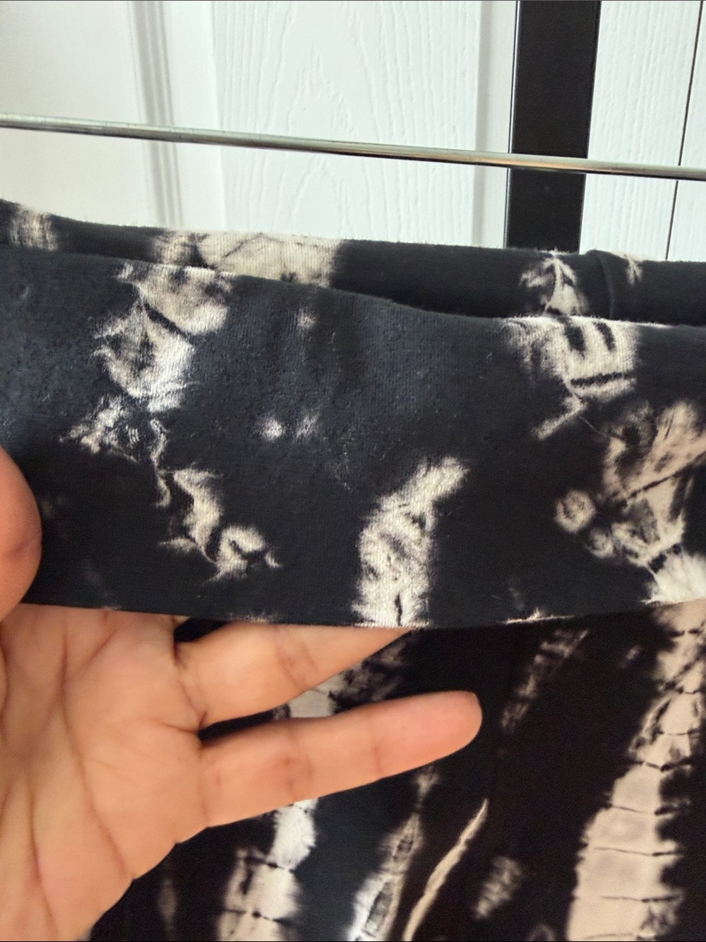 T.Party Tie-Dye Wide Leg Lounge Pants - Black/White - Picture 7 of 13